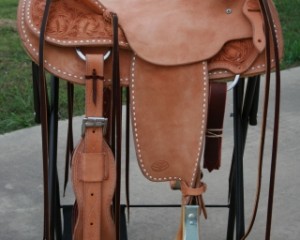 Cowpuncher Will James 1/2 Tooled  Buck Stitched Ranch Saddle