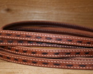 Cowpuncher Buckstitched Double Stitched Reins